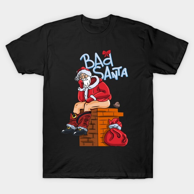 Bad Santa T-Shirt by Beauny